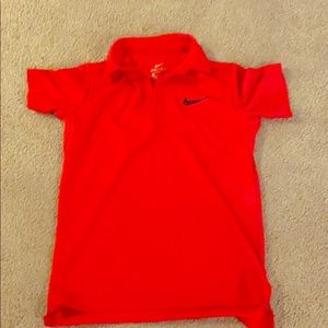 Red Nike Golf Shirt
